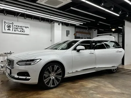 [볼보 S90 B6 AWD 크리스탈 화이트] 하버캠프 세라믹 본드 20% / 5% 시공 후 진짜 광택, 진짜 유리막 코팅까지 제대로 / 고양 덕양구 원흥동