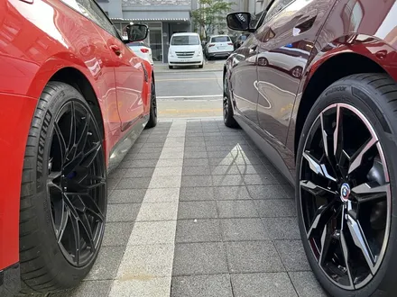 레이저 라이트 달린 BMW i4 M50 Pro 그란 쿠페 아벤츄린 레드, 하버캠프 세라믹 본드로 더욱 포스 있게 틴팅! (의정부 썬팅) / 고양 덕양구 원흥동