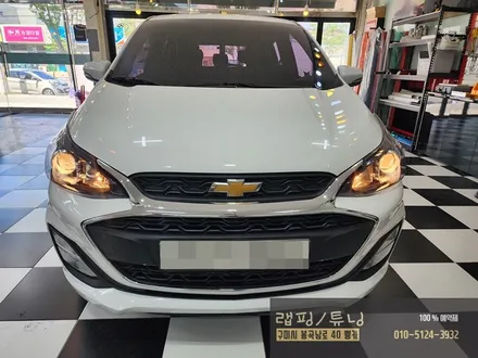 쉐보레 더뉴 스파크 사이드미러 랩핑, 도어캐치 랩핑, 인증LED, 락폴딩 시공 구미튜닝 / 구미랩핑 / 구미뿡카 / 구미 봉곡남로