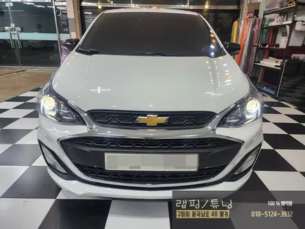 쉐보레 더뉴 스파크 사이드미러 랩핑, 도어캐치 랩핑, 인증LED, 락폴딩 시공 구미튜닝 / 구미랩핑 / 구미뿡카 / 구미 봉곡남로