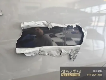 BMW G60 5시리즈 전체랩핑 차량 도어 부분 사고로 재랩핑 구미랩핑 / 구미뿡카 / 구미 봉곡남로