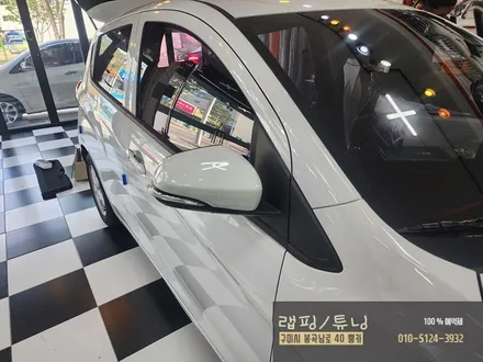 쉐보레 더뉴 스파크 사이드미러 랩핑, 도어캐치 랩핑, 인증LED, 락폴딩 시공 구미튜닝 / 구미랩핑 / 구미뿡카 / 구미 봉곡남로