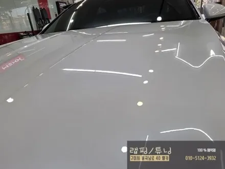 구미랩핑 제네시스 G80 RG3 페이스리프트 신차 출고 후 전면 앞범퍼, 본넷 ,생활부분 PPF 패키지로 차량을 더욱 안전하게! 추가로 루프스킨까지 / 구미 봉곡남로