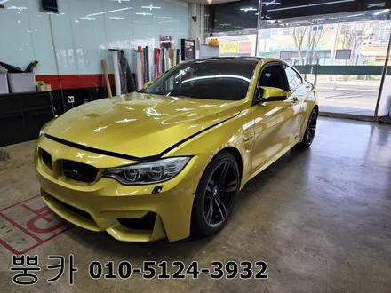 BMW M4 사틴블랙 전체랩핑 (에이버리) / 구미 봉곡남로