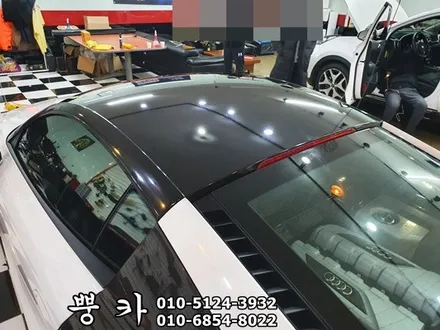 아우디 R8 루프스킨, 필러 랩핑 에이버리슈프림 구미튜닝/구미랩핑/구미뿡카 / 구미 봉곡남로