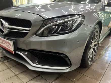 벤츠 C63 AMG (범퍼 보수 도색) 판교 자동차 외형복원 (백현동, 분당, 판교) / 경기 성남
