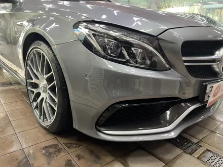 벤츠 C63 AMG (범퍼 보수 도색) 판교 자동차 외형복원 (백현동, 분당, 판교) / 경기 성남