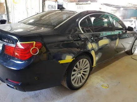 BMW 740LI (도어 팬더 판금 도색) 판교 자동차 외형복원 (백현동, 분당, 판교) / 경기 성남