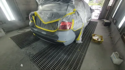 BMW 5시리즈 뒷범퍼 스크래치 판금도색 완벽 복원! - 판교자동차외형복원 - / 분당 판금도색 / 분당 외형복원 / 분당 자동차 수리 / 경기 성남