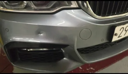 BMW 5시리즈 앞범퍼 찌그러짐 / 스크래치 판금도색 완벽복원! - 판교자동차외형복원 - / 분당 판금도색 / 분당 자동차 수리 / 판교 백현동 / 경기 성남