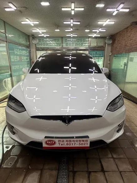 [분당 자동차 수리] 테슬라 모델X 앞범퍼 피해 복원 / 앞범퍼 스크래치 복원 / 앞범퍼 도색 / 테슬라 수리 / 경기 성남