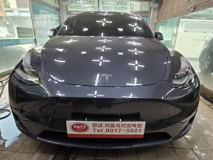 테슬라 모델Y 너무나도 흔한 사례 앞범퍼 스크래치 완벽 복원! - 판교자동차외형복원 - / 경기 성남