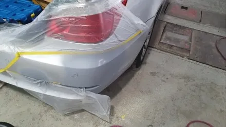 BMW 5시리즈 뒷범퍼 손상 판금도색 완벽 복원! - 판교자동차외형복원 - / 분당 판금도색 / 백현동 도색 / 판교 자동차 수리 / 경기 성남