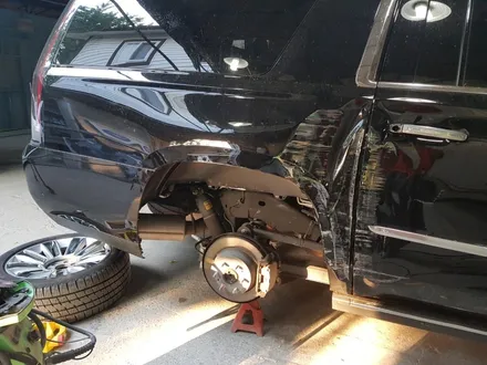 분당 수입차 휀다 판금 전문점 캐딜락 에스컬레이드 교환 없이 도색 복원 자차 보험수리 백현동 1급 공업사 / 경기 성남