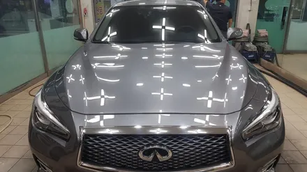 인피니티 Q50 (도어 팬더 판금 도색) 판교 자동차 외형복원 (백현동, 분당, 판교) / 경기 성남