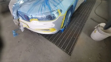 BMW 5시리즈 범퍼 스크래치 판금도색 완벽 복원! / 경기 성남