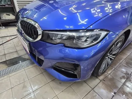 [판교 자동차 수리]BMW 3시리즈 앞범퍼 스크래치 피해차량 / 대물 보험수리 / 경기 성남