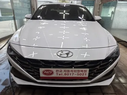 현대 아반떼CN7 앞범퍼 스크래치 완벽 복원! - 판교자동차외형복원 - / 경기 성남