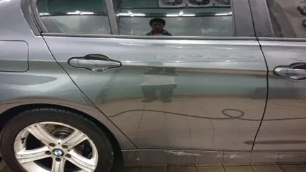 분당 BMW 수리 320D 도어 휀다 판금도색 복원 스크래치 완벽 제거 / 경기 성남