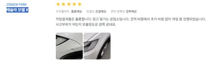 [분당 자동차 수리] 테슬라 모델X 앞범퍼 피해 복원 / 앞범퍼 스크래치 복원 / 앞범퍼 도색 / 테슬라 수리 / 경기 성남