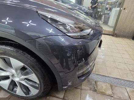 테슬라 모델Y 너무나도 흔한 사례 앞범퍼 스크래치 완벽 복원! - 판교자동차외형복원 - / 경기 성남