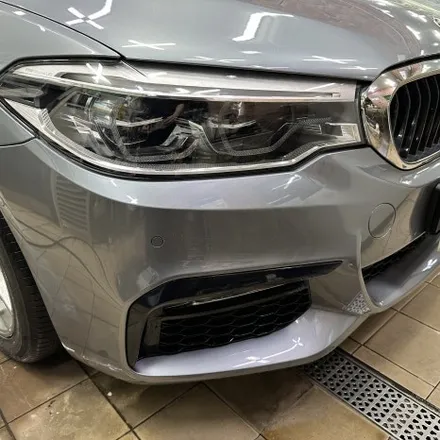 BMW 5시리즈 앞범퍼 찌그러짐 / 스크래치 판금도색 완벽복원! - 판교자동차외형복원 - / 분당 판금도색 / 분당 자동차 수리 / 판교 백현동 / 경기 성남