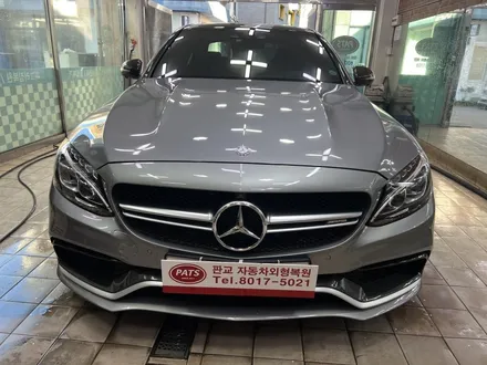 벤츠 C63 AMG (범퍼 보수 도색) 판교 자동차 외형복원 (백현동, 분당, 판교) / 경기 성남