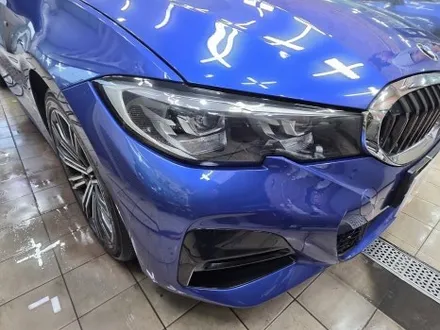 [판교 자동차 수리]BMW 3시리즈 앞범퍼 스크래치 피해차량 / 대물 보험수리 / 경기 성남