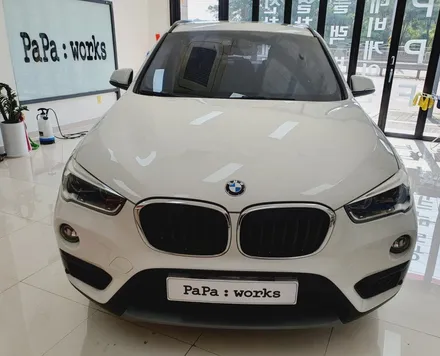 BMW X1 반사썬팅 재시공 티나인V1