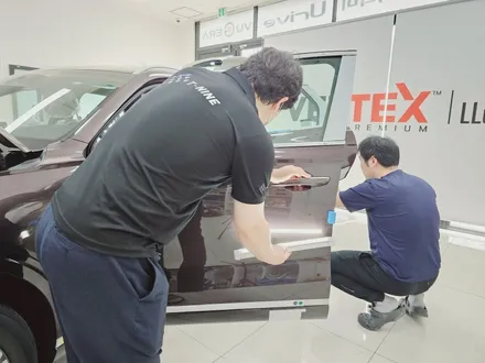 제네시스 GV70 바로사버건디 식빵등 루마버텍스 신차패키지 썬팅