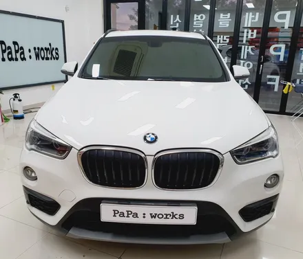 BMW X1 반사썬팅 재시공 티나인V1