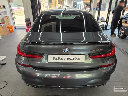 검은색 썬팅 은 아웃 BMW 340i 글라스틴트 선셋 재시공으로 드레스업 효과까지