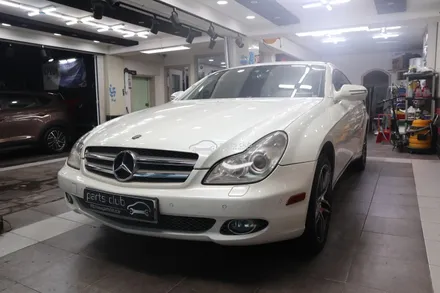 [파츠클럽] 벤츠 W219 CLS350 유광블랙 전체랩핑 다이아몬드 그릴 교체 / 서울 양천