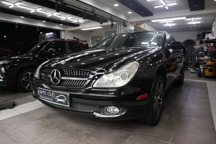 [파츠클럽] 벤츠 W219 CLS350 유광블랙 전체랩핑 다이아몬드 그릴 교체 / 서울 양천