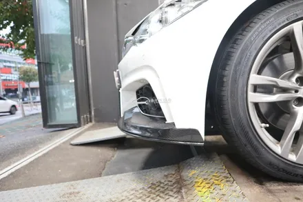 BMW F32 420d 퍼포먼스 P타입 카본 프론트립 장착 튜닝 앞범퍼 개조 / 서울 양천