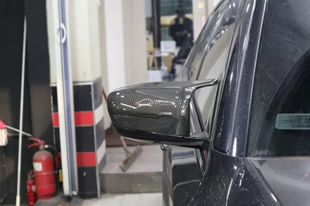 BMW G30 M550i 사이드미러 파손으로 깜박이 부품 수리 및 교체 드라이카본 M타입 뿔미러 / 서울 양천
