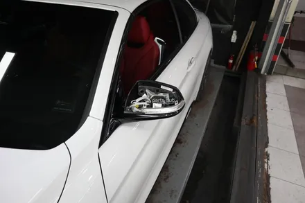[파츠클럽] BMW F33 430i 컨버터블 카본 프론트립 사이드미러커버 교체 튜닝 / 서울 양천