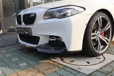 BMW F10 520d 앞범퍼 파손된 카본 프론트립 교체 장착 / 서울 양천