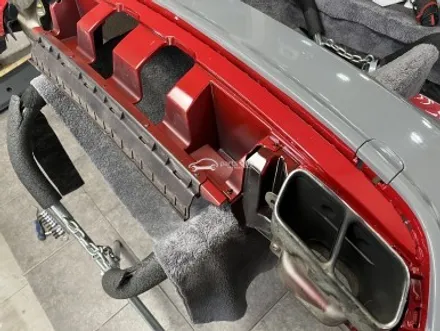 벤츠 W176 A45 AMG 뒷범퍼 사고 카본 디퓨져 교체 랩핑 재시공 보험처리 / 서울 양천