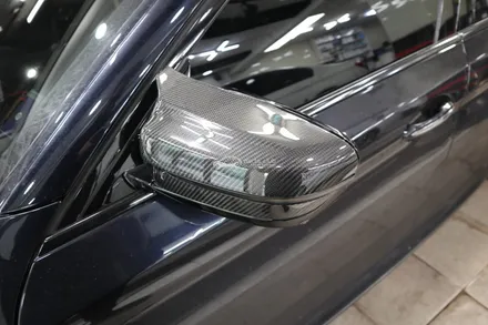 BMW G30 M550i 사이드미러 파손으로 깜박이 부품 수리 및 교체 드라이카본 M타입 뿔미러 / 서울 양천