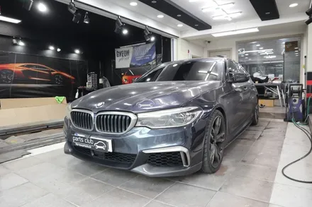 BMW G30 M550i 사이드미러 파손으로 깜박이 부품 수리 및 교체 드라이카본 M타입 뿔미러 / 서울 양천