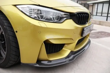 BMW F82 M4 오스틴옐로우 V타입 카본 프론트립 장착 / 서울 양천 신정동