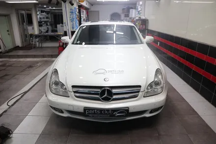 [파츠클럽] 벤츠 W219 CLS350 유광블랙 전체랩핑 다이아몬드 그릴 교체 / 서울 양천