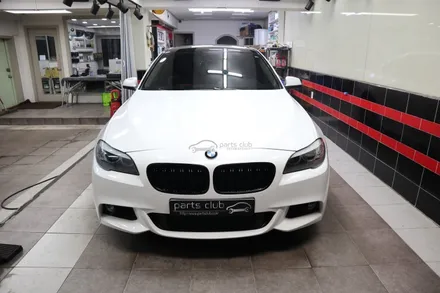 [파츠클럽] BMW F10 5시리즈 520d 다이아몬드 화이트 전체랩핑 / 서울 양천