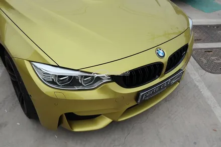 BMW F82 M4 오스틴옐로우 V타입 카본 프론트립 장착 / 서울 양천 신정동