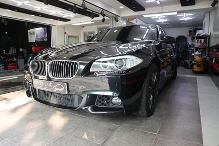 [파츠클럽] BMW F10 5시리즈 520d 다이아몬드 화이트 전체랩핑 / 서울 양천