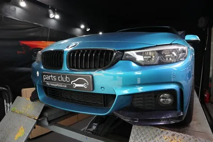 앞범퍼 달린 부품 제거 방법은? BMW F32 428i 프론트립 재장착 / 서울 양천