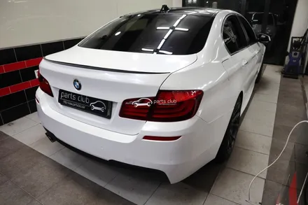[파츠클럽] BMW F10 5시리즈 520d 다이아몬드 화이트 전체랩핑 / 서울 양천