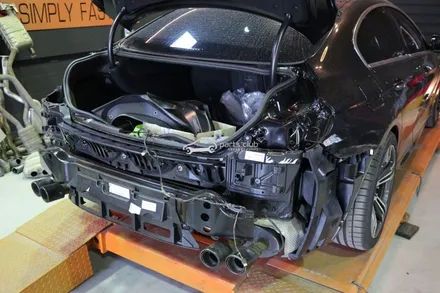 [파츠클럽] BMW F06 640i 뒷범퍼 사고수리 / LCI 신형개조 및 가변배기 / 서울 양천 신정동