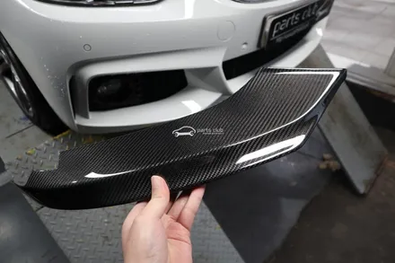 BMW F32 420d 퍼포먼스 P타입 카본 프론트립 장착 튜닝 앞범퍼 개조 / 서울 양천